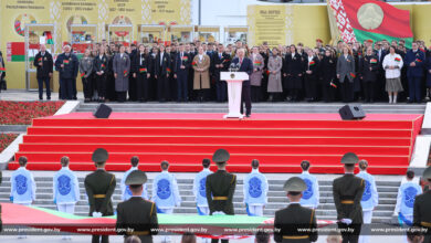 Александр Лукашенко на празднике