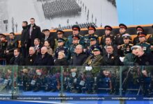 Александр Лукашенко на параде Победы в Москве