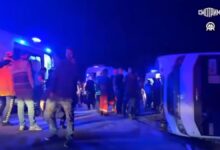 Авария с автобусом в Турции