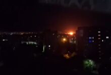 Пожар в Луганске на нефтебазе
