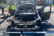 В Минске сгорел автомобиль