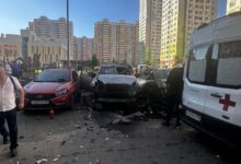 В Москве взорвался внедорожник