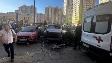 В Москве взорвался внедорожник