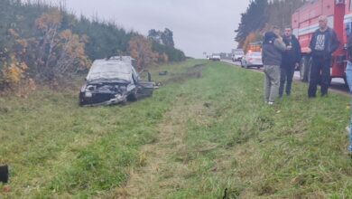 В Лидском районе отлетевшее при ДТП колесо машины травмировало женщину