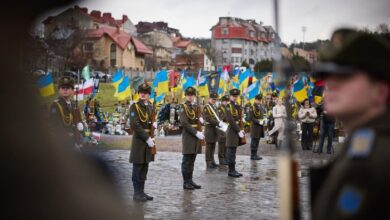 Украинские военные, Львов