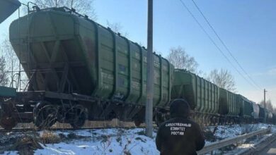 Грузовой поезд в России