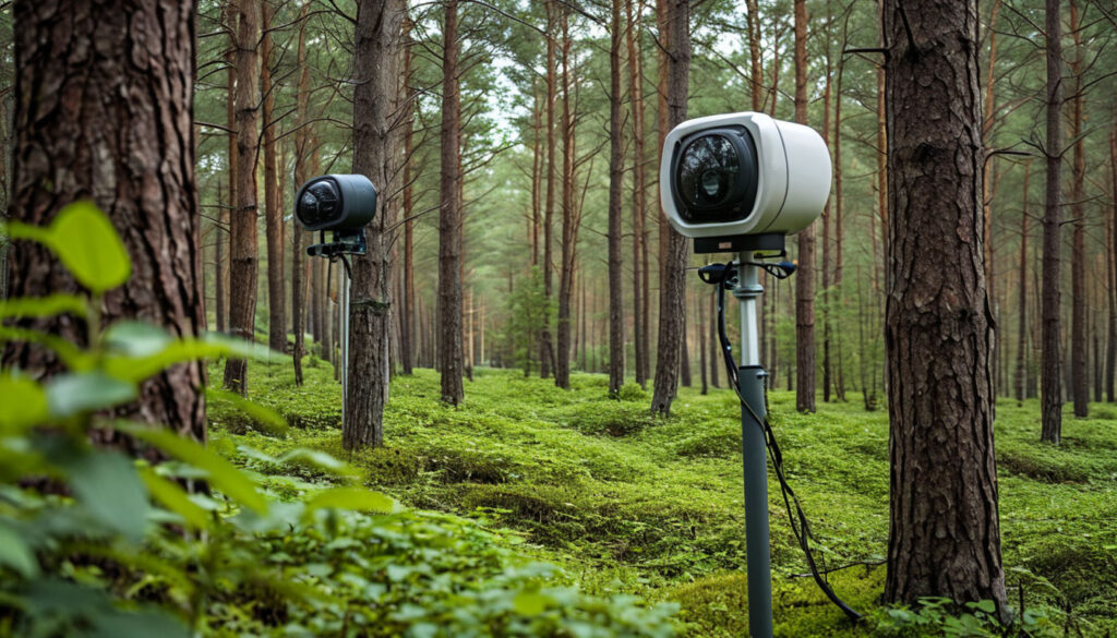 Видеонаблюдение в лесу