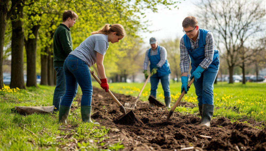 Работа на субботнике