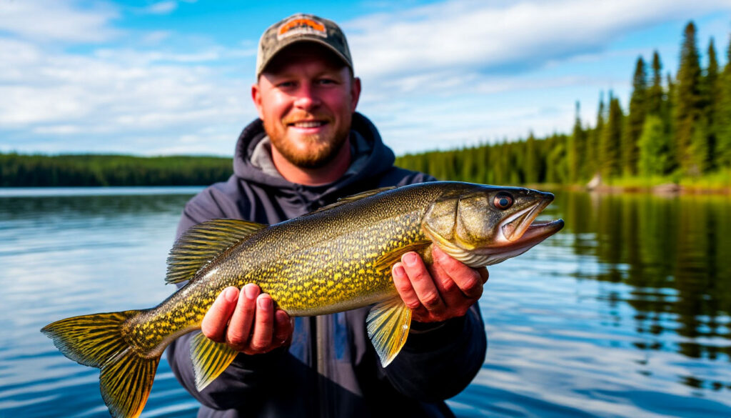 Рыбак с судаком