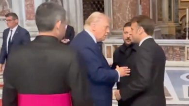 Трамп, Макрон и Зеленский