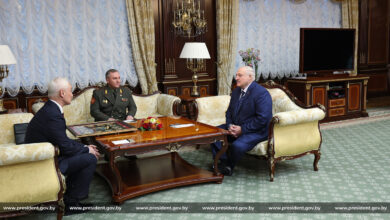 Александр Лукашенко, Виктор Хренин и Андрей Белоусов