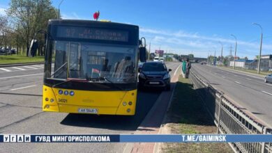 ДТП с автобусом в Минске
