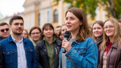 Экскурсовод на экскурсии