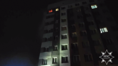 Пожар в общежитии