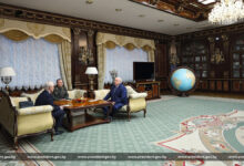 Встреча Александра Лукашенко с главой Минобороны РФ Белоусовым