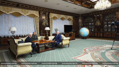 Встреча Александра Лукашенко с главой Минобороны РФ Белоусовым