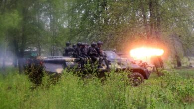 Белорусские военные на учениях