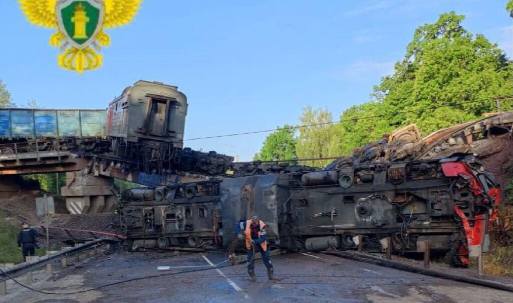 Подрыв моста в Курской области