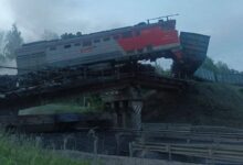 Подрыв жд моста в Курской области