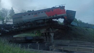 Подрыв жд моста в Курской области