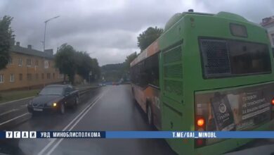 В Логойске столкнулись два автобуса