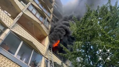 Пожар в Минске