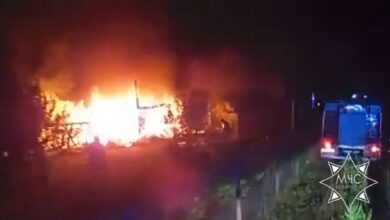 Пожар в Минской области