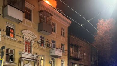 Падение дрона на МКД в Ростове-на-Дону