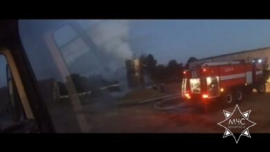 Пожар в Витебской области