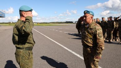В Беларусь для участия в учениях ОДКБ прибыли военнослужащие из Казахстана