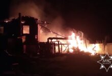 Спасатели минувшей ночью ликвидировали пожар на пилораме в деревне Прудок
