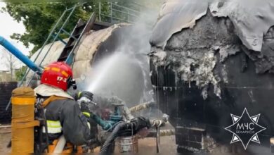 Пожар в Слуцке