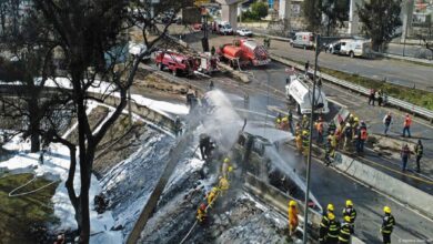 В Мехико при взрыве автоцистерны с газом пострадали десятки человек