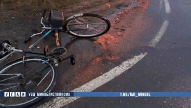 В Дзержинске Минской области погиб велосипедист