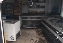 В Орше горел торговый павильон