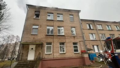 Пожар в Новополоцке