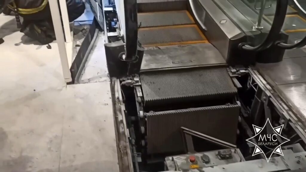 Пожар в ТЦ Минска