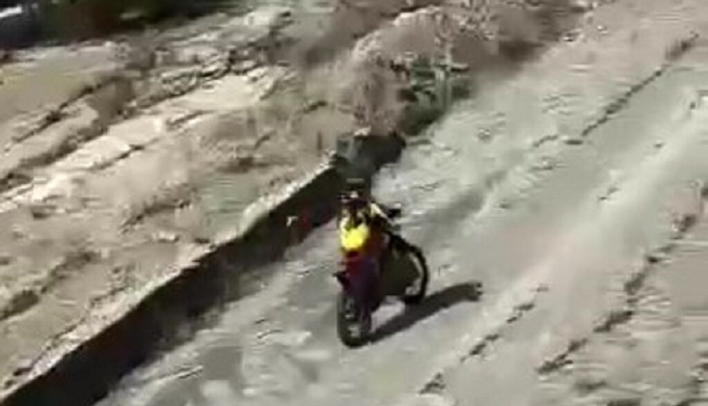 Момент заезда Кунцевича в Геленджике