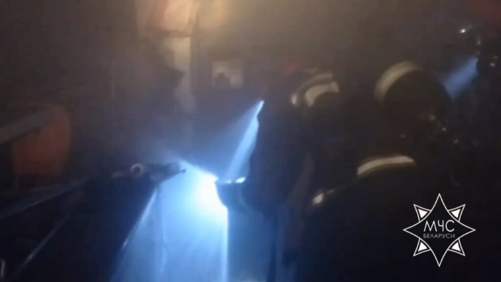 Пожар в магазине Витебска