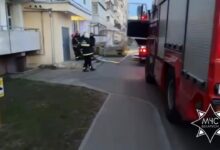 Пожар в Гродно
