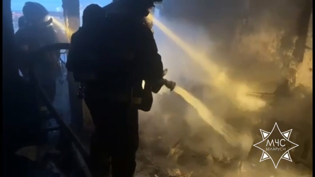 Пожар в Гродно